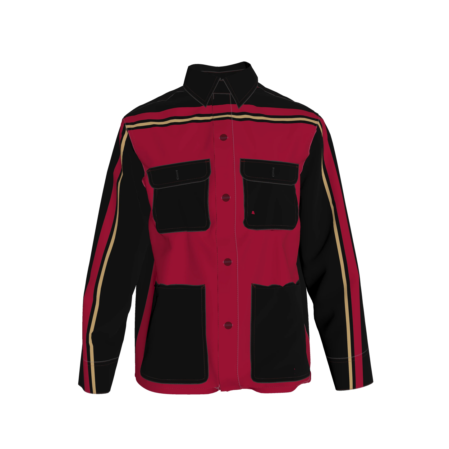 Maroon, Black and Gold MotoStripe™ Chore Coat