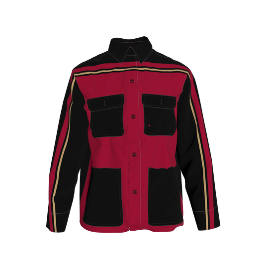 Maroon, Black and Gold MotoStripe™ Chore Coat