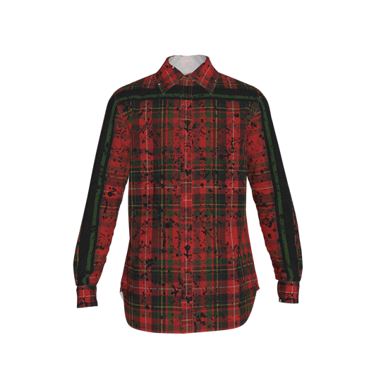Splat Tartan Green MotoStripe™ Shirt
