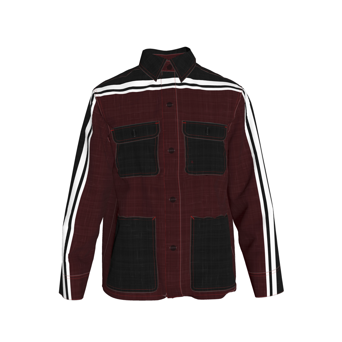 Dark Crimson MotoStripe™ Chore Coat