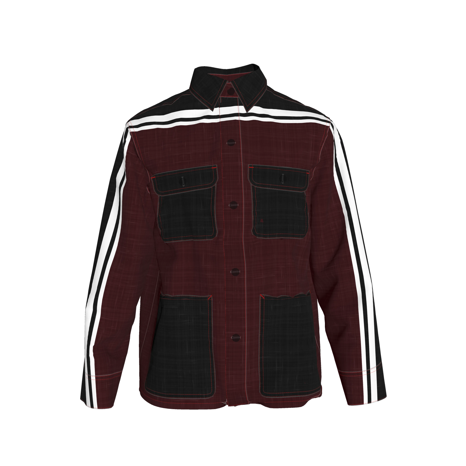 Dark Crimson MotoStripe™ Chore Coat