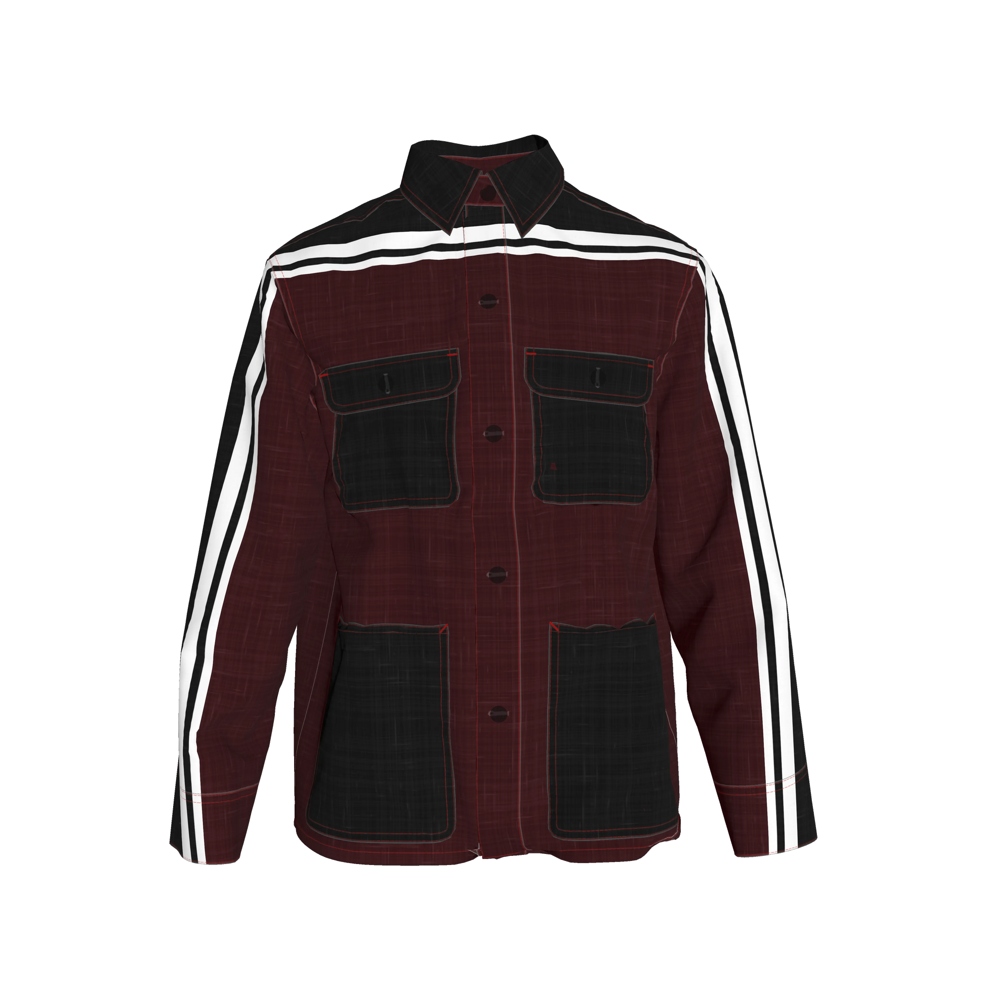 Dark Crimson MotoStripe™ Chore Coat