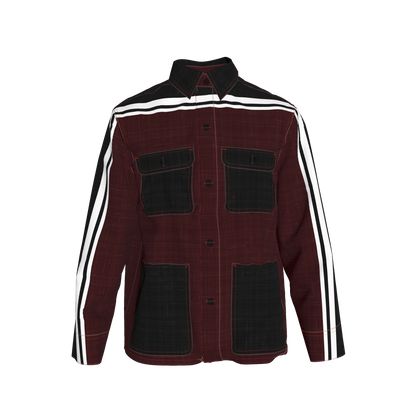 Dark Crimson MotoStripe™ Chore Coat