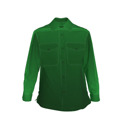 Forest Gradient MotoStripe™ Shirt Jacket 🌲🟩⚡