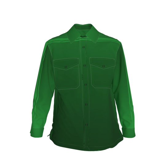 Forest Gradient MotoStripe™ Shirt Jacket 🌲🟩⚡