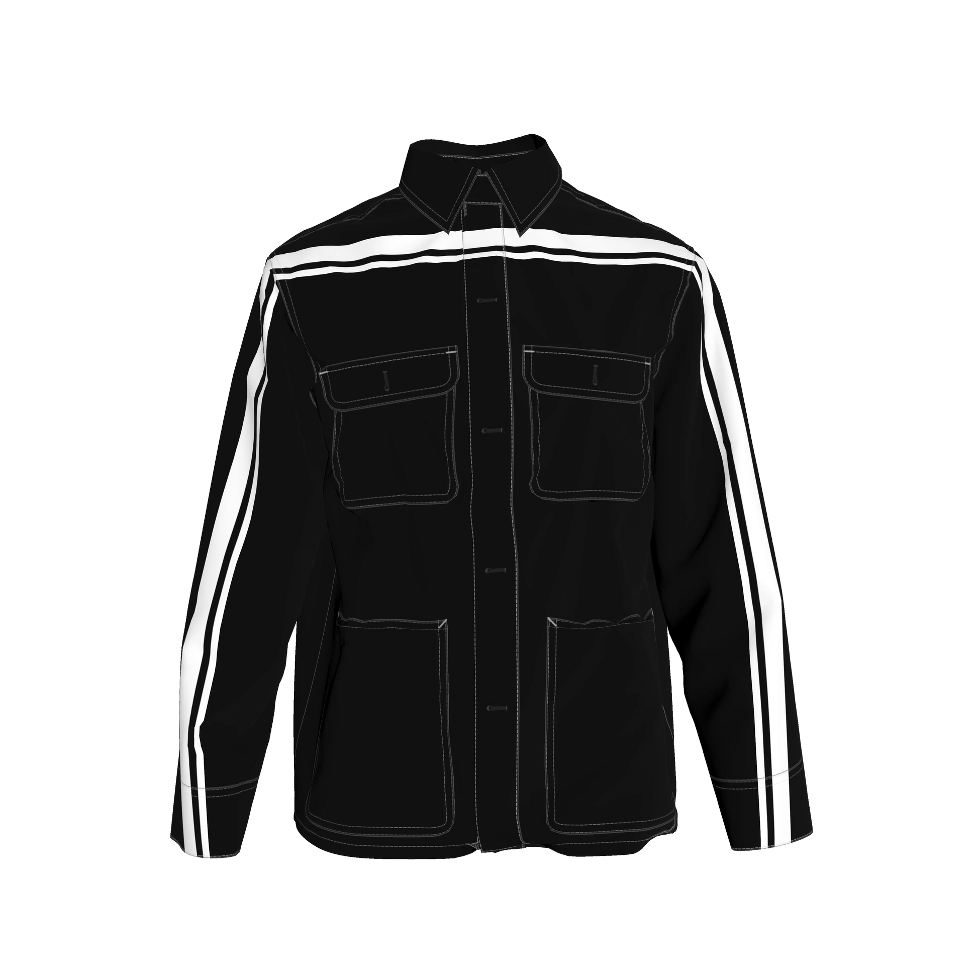 Black & White MotoStripe™ Chore Coat V2