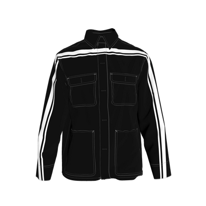 Black & White MotoStripe™ Chore Coat V2