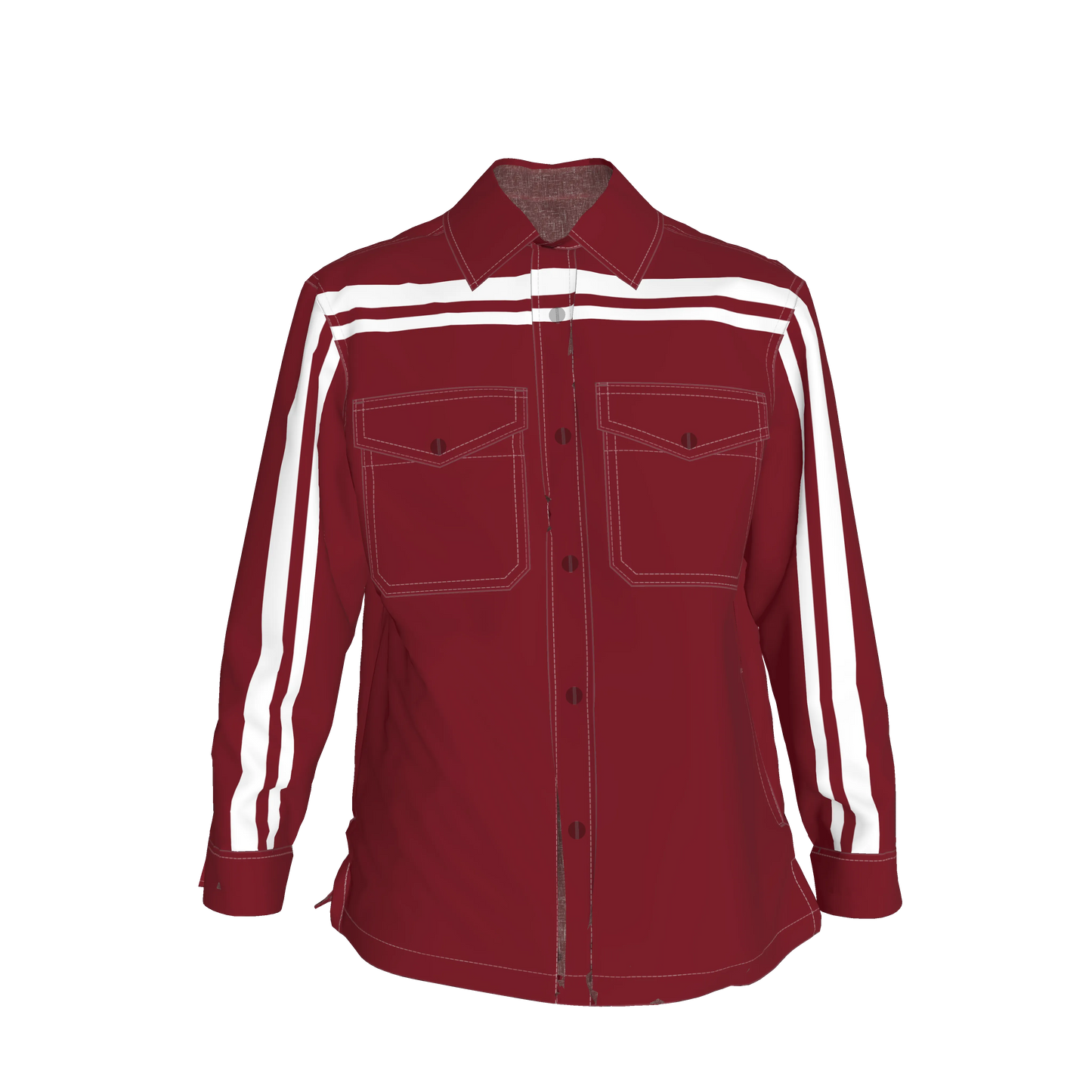 Crimson MotoStripe™ Snap shirt