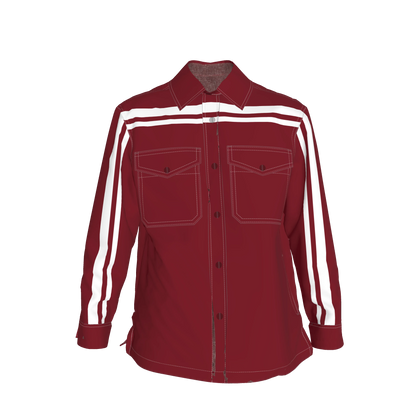 Crimson MotoStripe™ Snap shirt