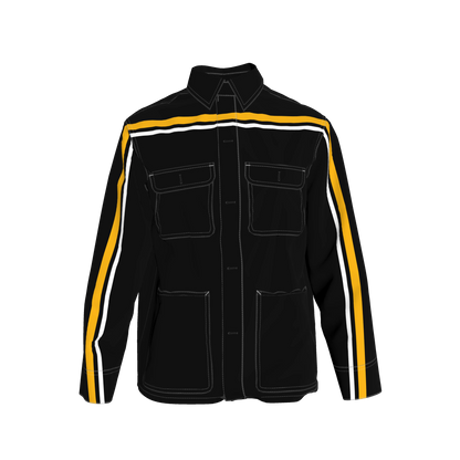Black & Yellow MotoStripe™ Chore Coat