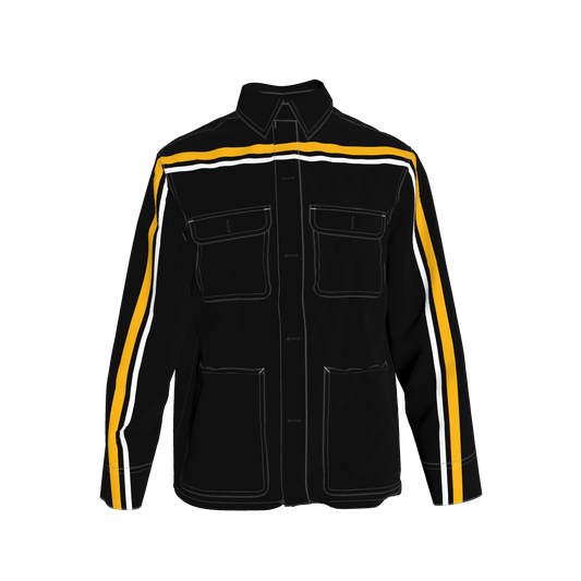 Black & Yellow MotoStripe™ Chore Coat