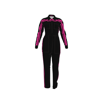 Pink🩷 MotoStripe™ Jumpsuit