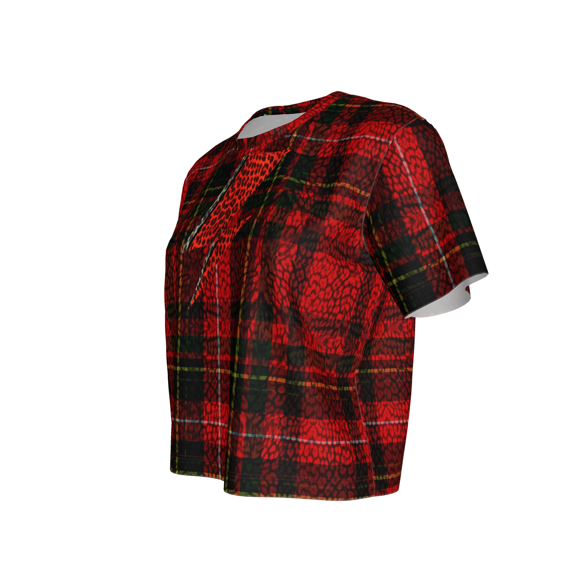 Tartan Leopard Bolt Tee