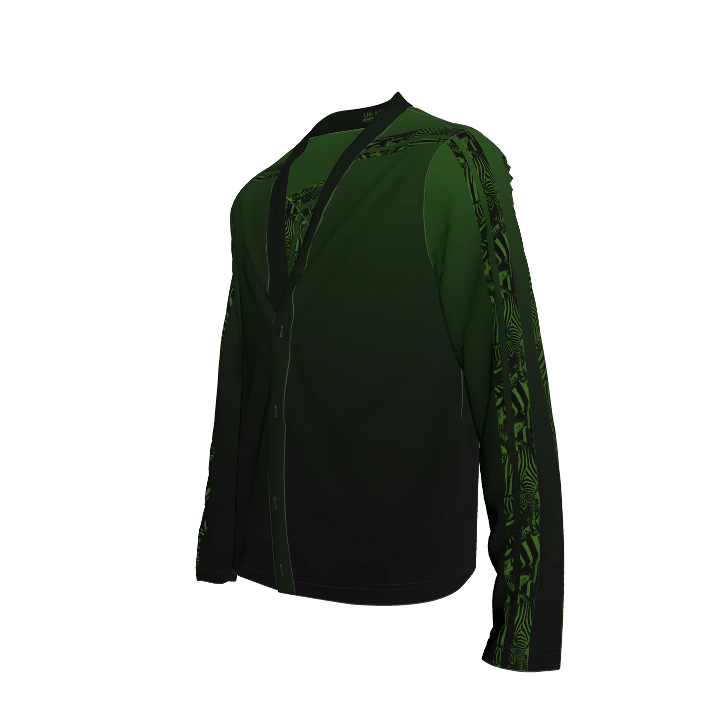 Green Zebra MotoStripe™ Terry Cardigan