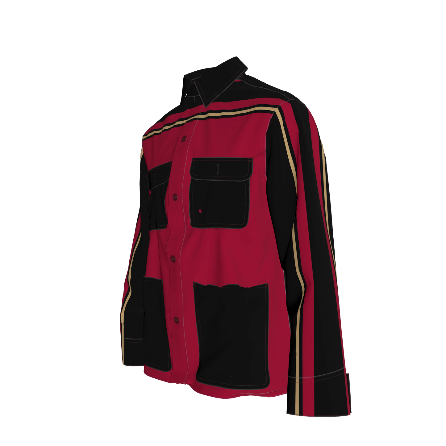 Maroon, Black and Gold MotoStripe™ Chore Coat