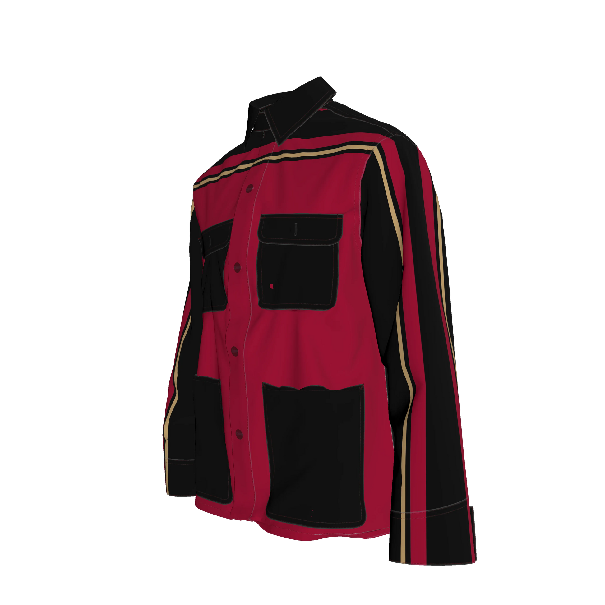 Maroon, Black and Gold MotoStripe™ Chore Coat