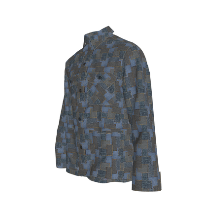 Denim👖🧵Patchwork Chore Coat