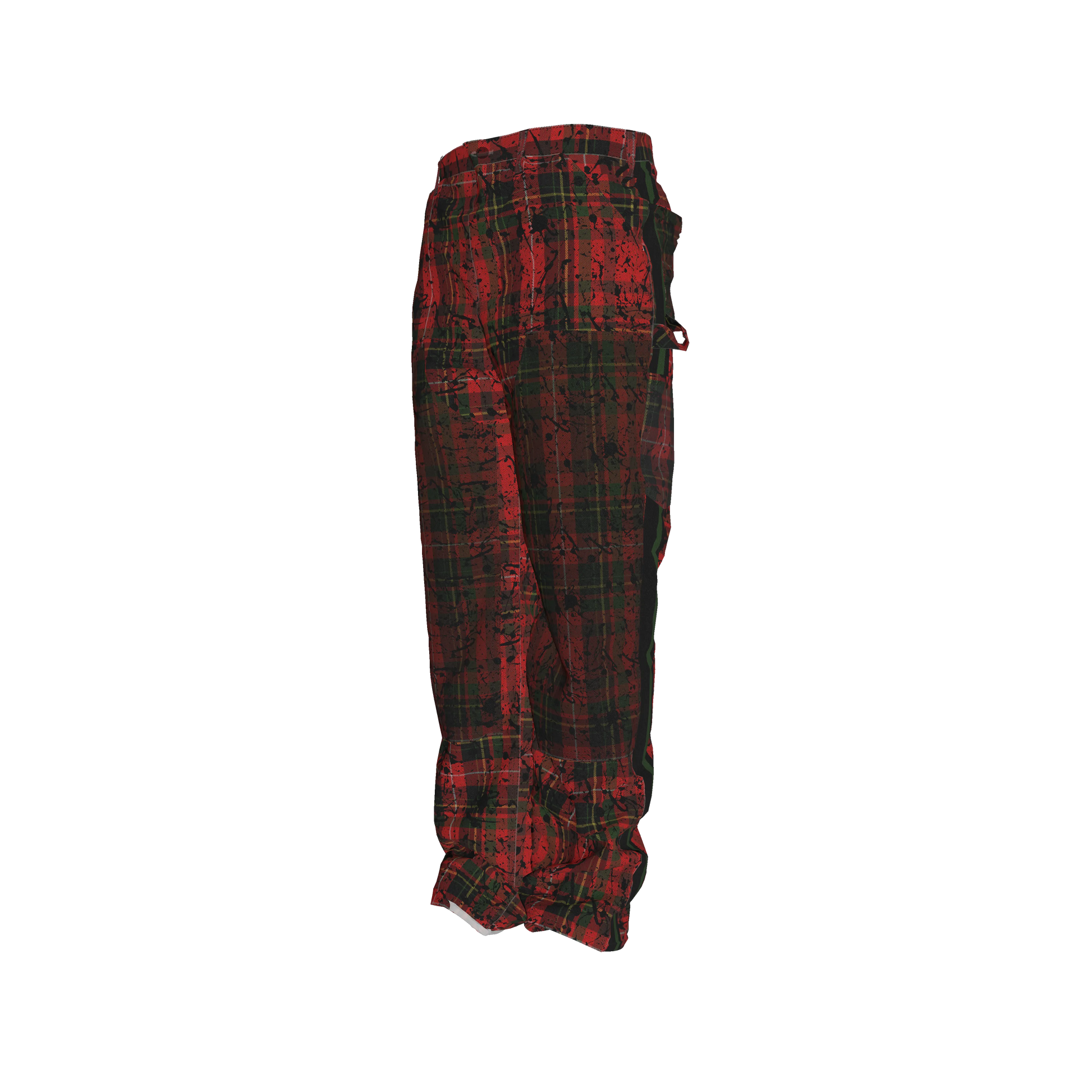 Punk Tartan MotoStripe™ Carpenter pants