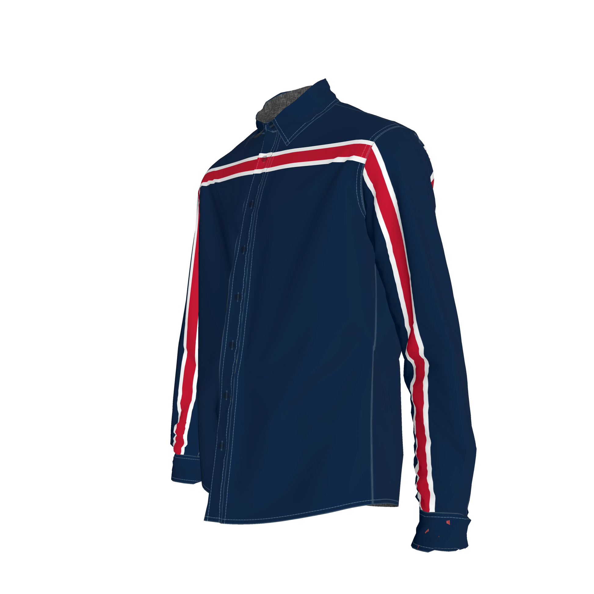 Navy White Red MotoStripe™ Slim Fit Men's