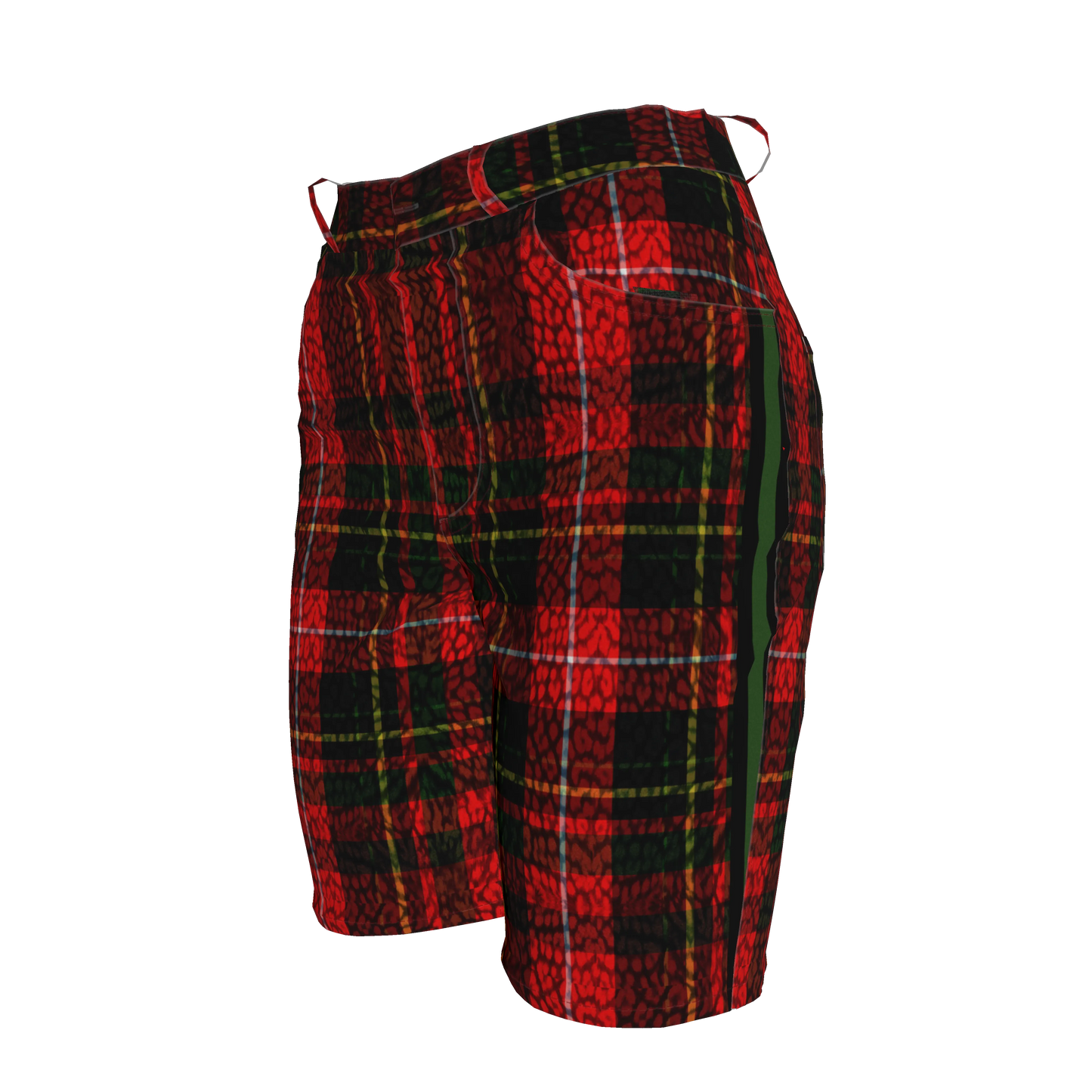 Leopard Tartan MotoStripe™ Women's Shorts