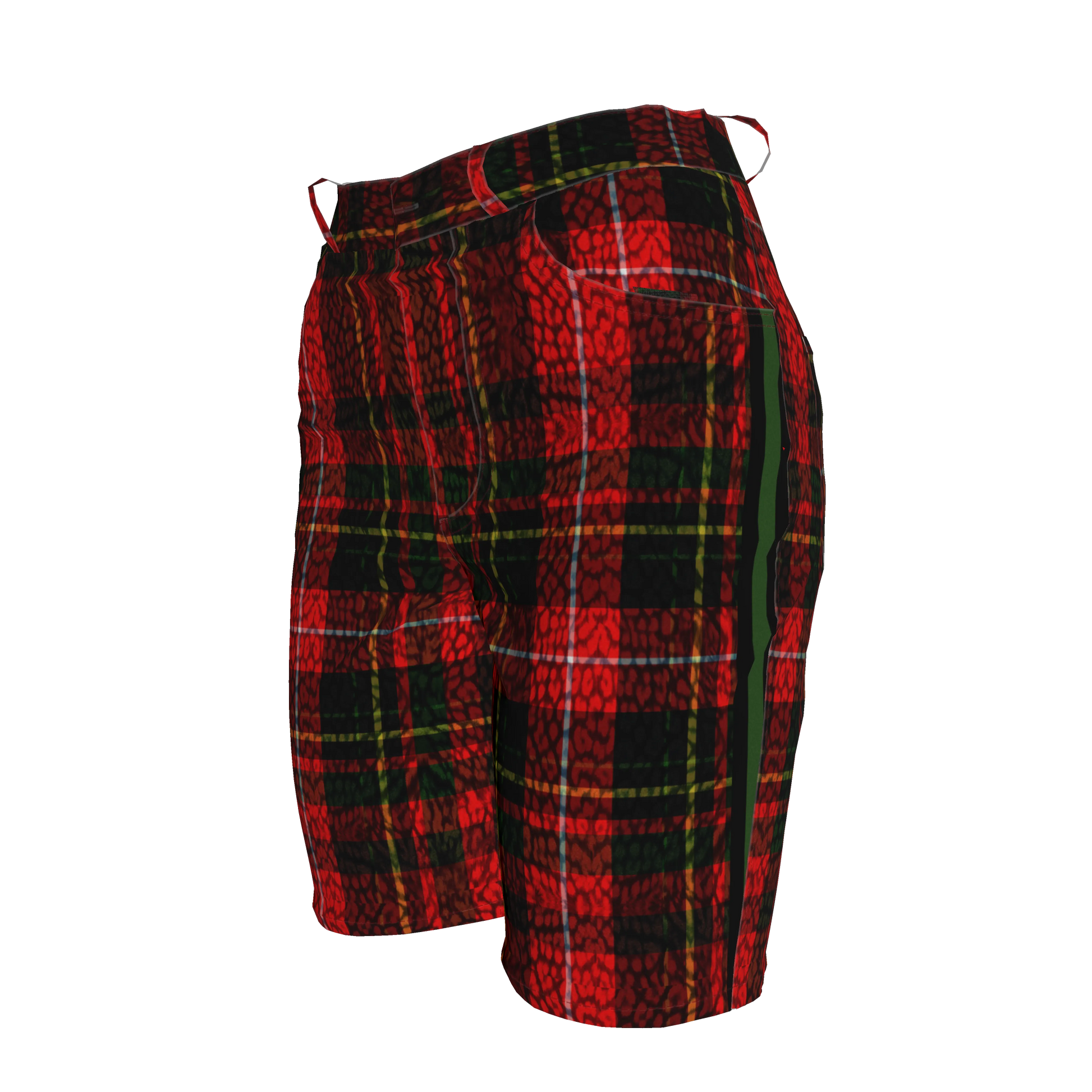 Leopard Tartan MotoStripe™ Women's Shorts