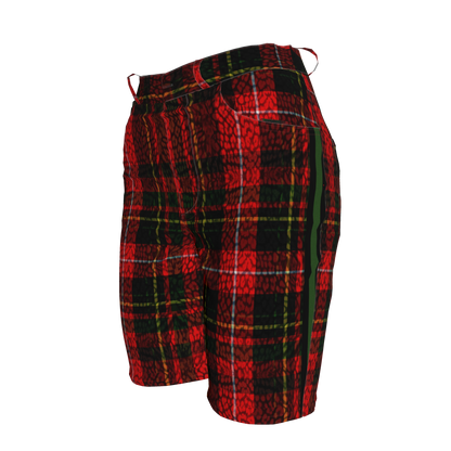 Leopard Tartan MotoStripe™ Women's Shorts