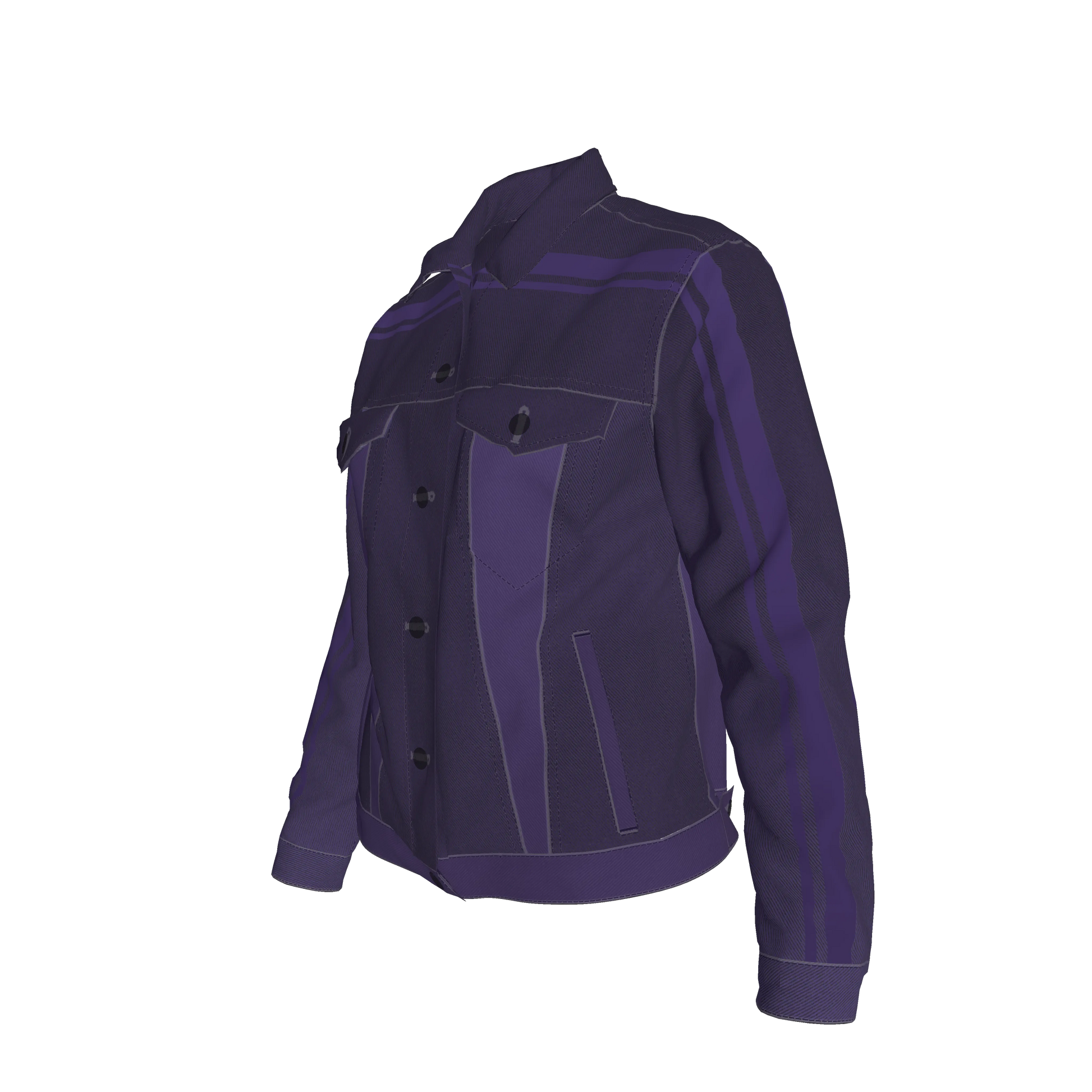Deep Purple MotoStripe™ Jean Jacket