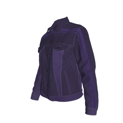 Deep Purple MotoStripe™ Jean Jacket