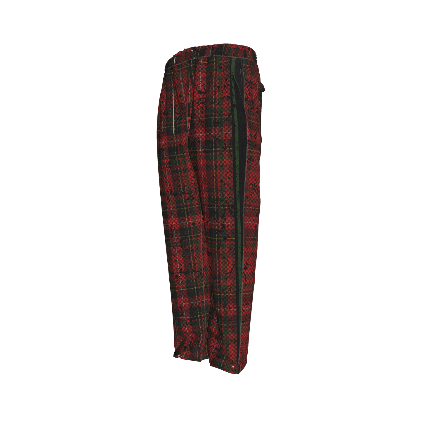 Tartan Race Green MotoStripe™ Pegged Trousers Copy