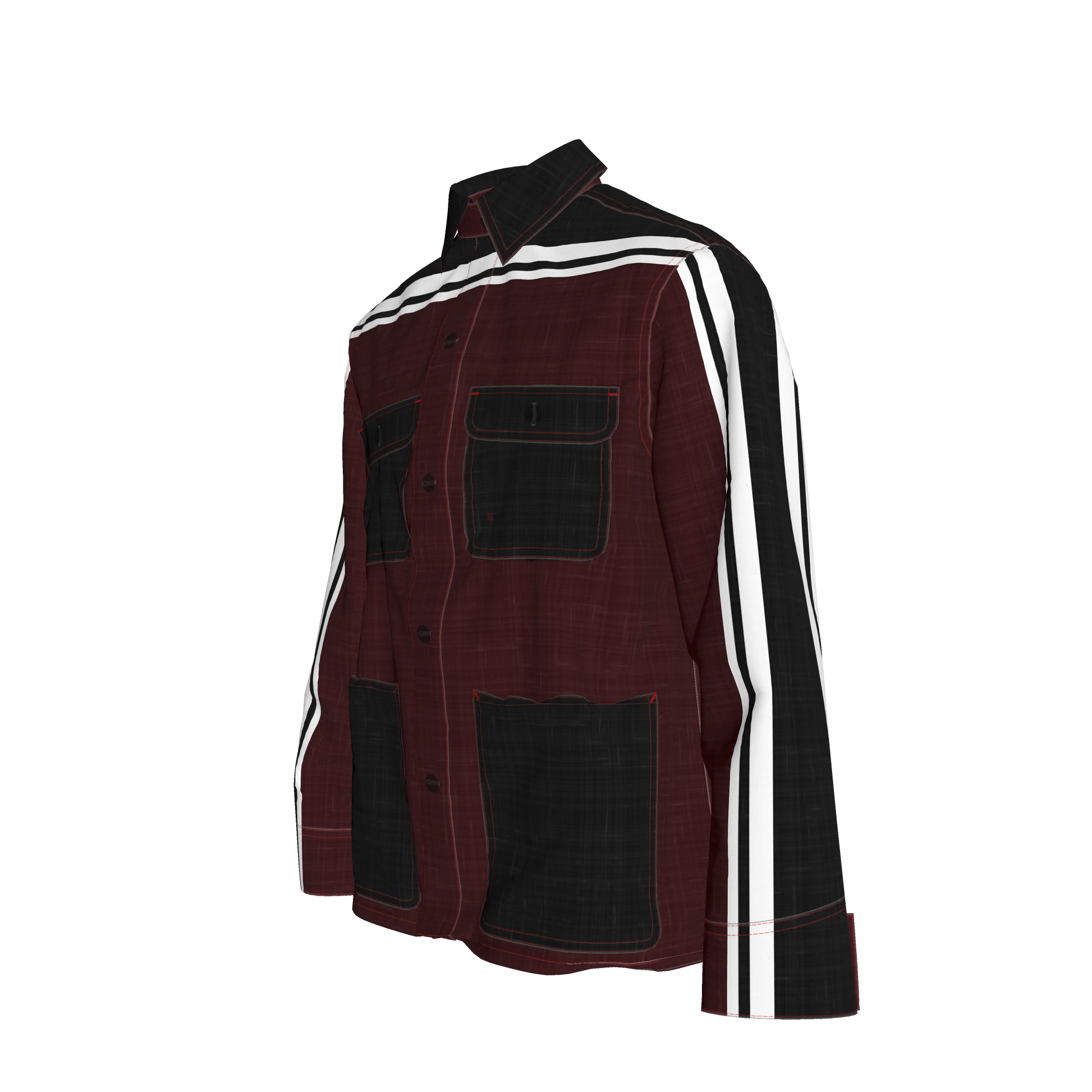 Dark Crimson MotoStripe™ Chore Coat