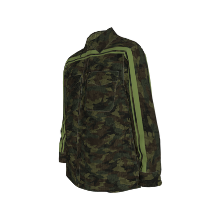 Camo Knit Green MotoStripe™ Shirt Jacket
