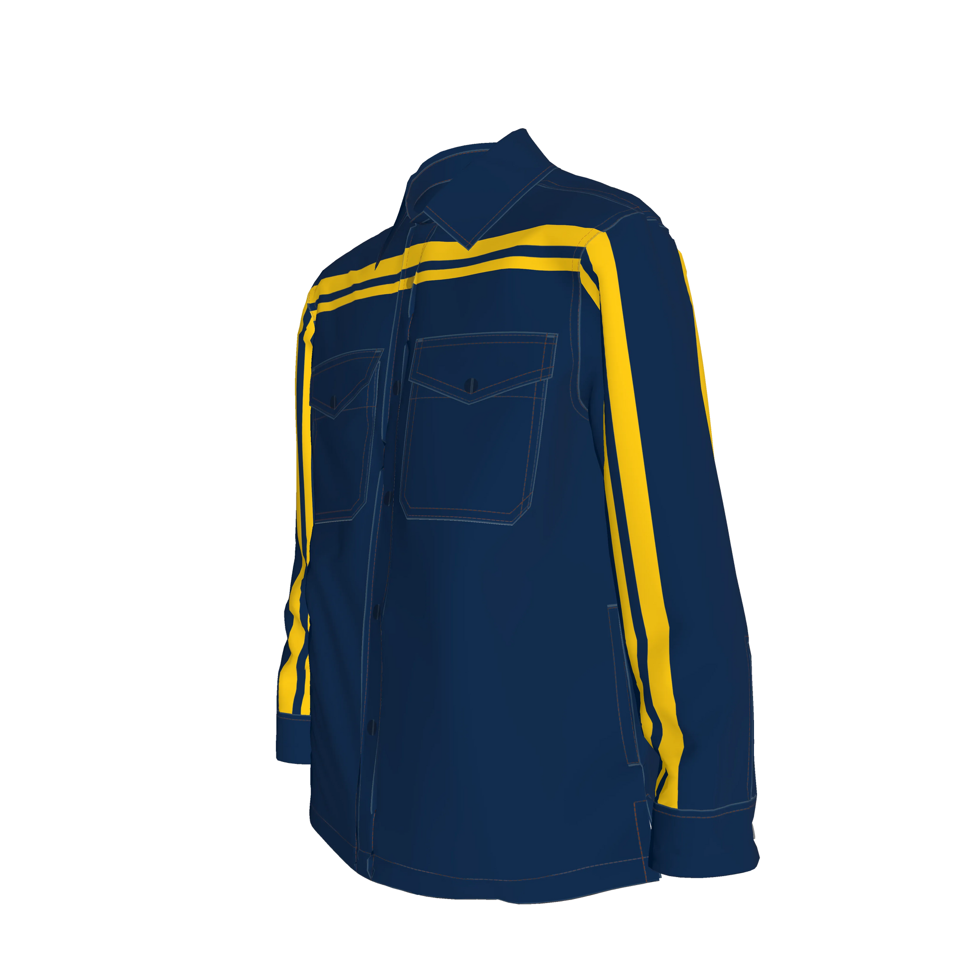 Blue & Maize MotoStripe™ Shirt Jacket