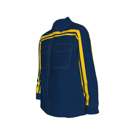 Blue & Maize MotoStripe™ Shirt Jacket