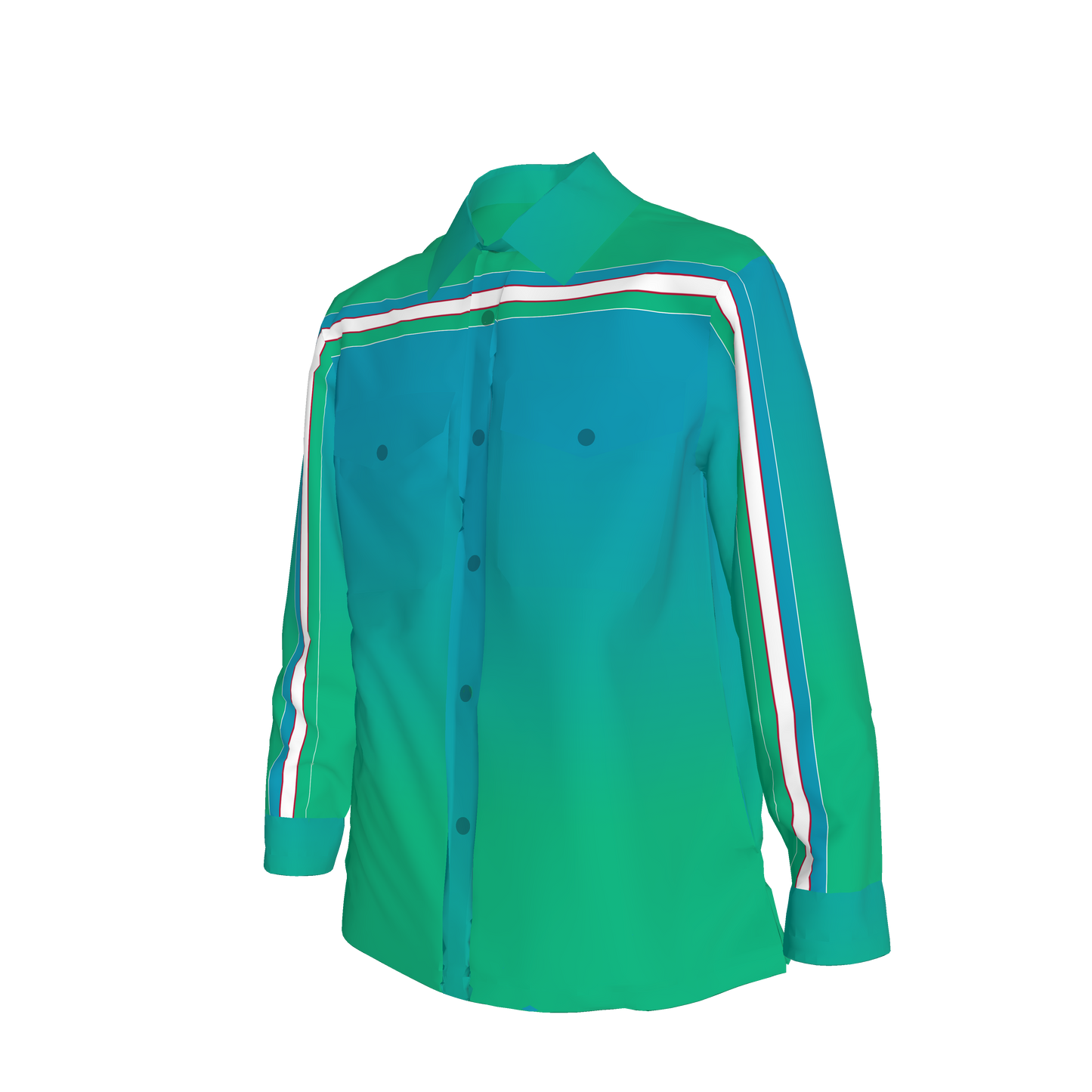 Uzbek MotoStripe™ Gradient Shirt Jacket