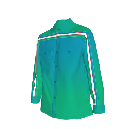 Uzbek MotoStripe™ Gradient Shirt Jacket