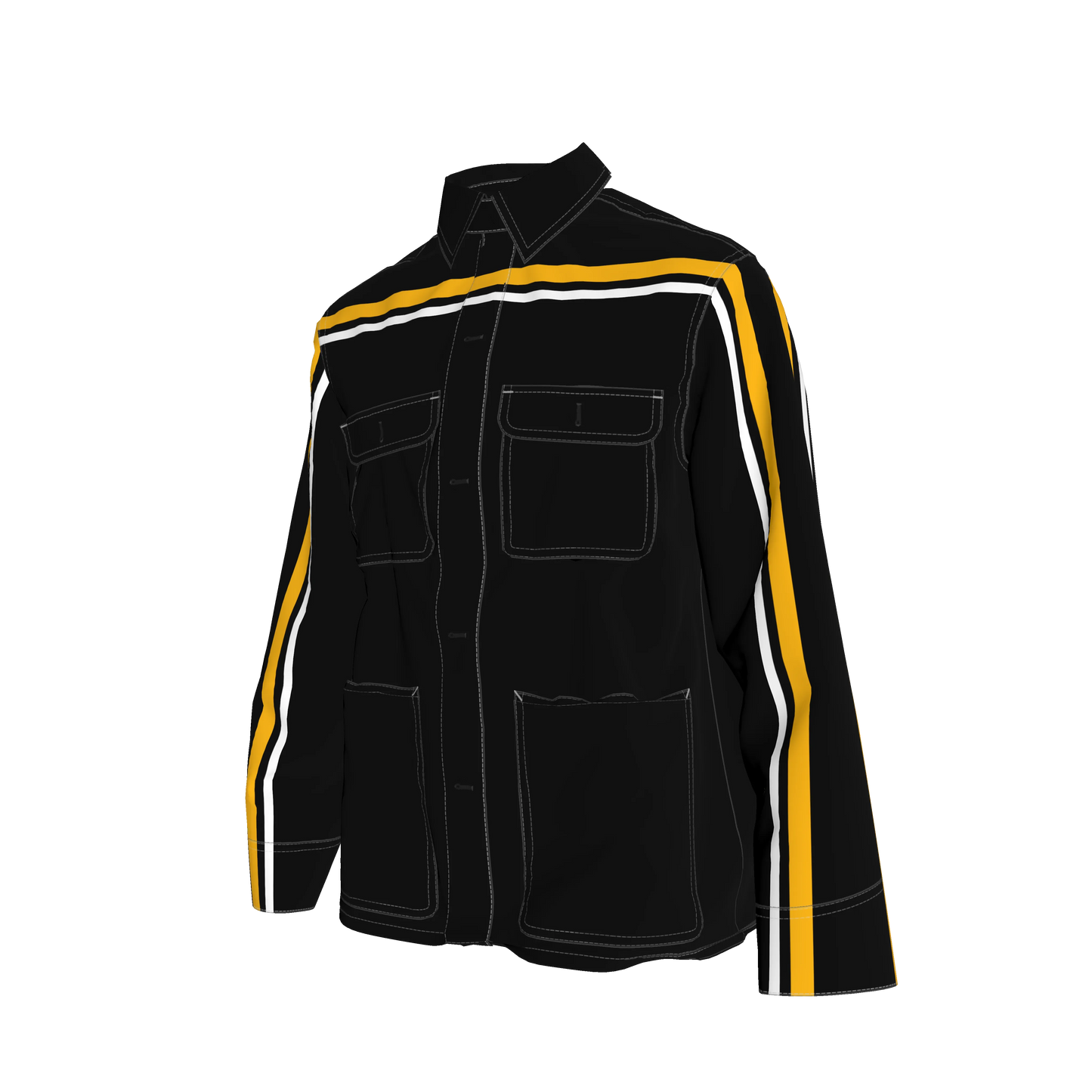 Black & Yellow MotoStripe™ Chore Coat
