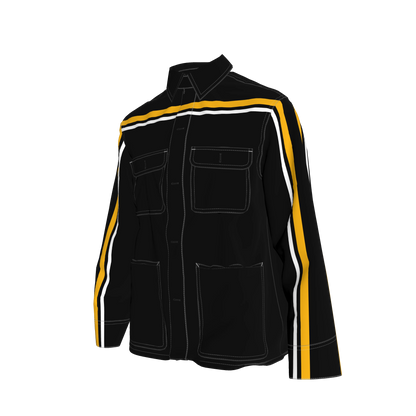 Black & Yellow MotoStripe™ Chore Coat