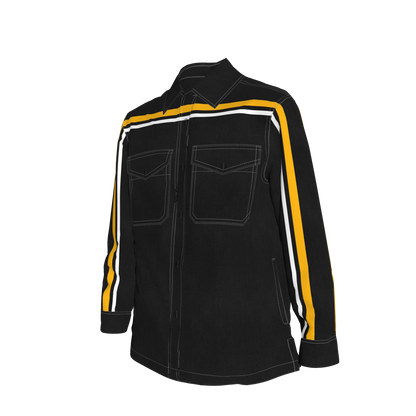 Black & Yellow MotoStripe™ Shirt Jacket