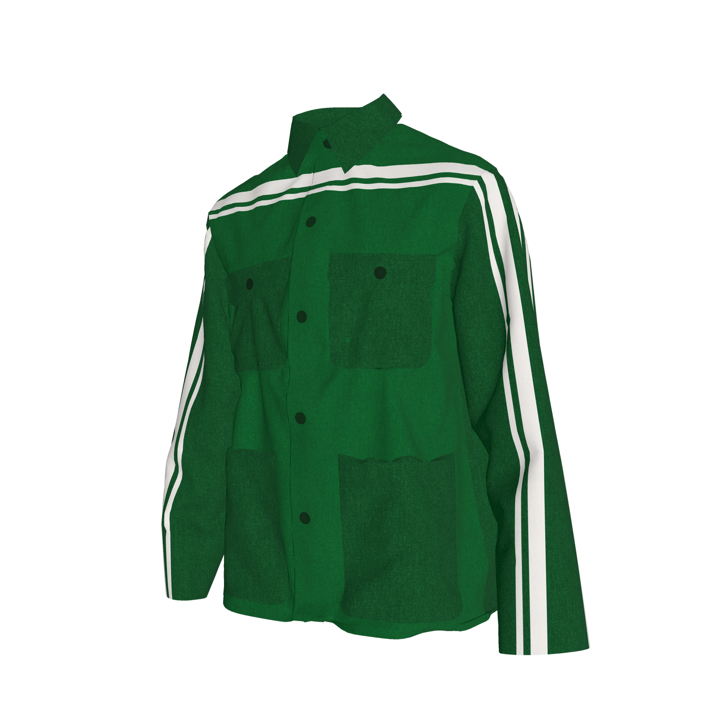 The Vintage Green MotoStripe™ Chore Coat 🌿🤍