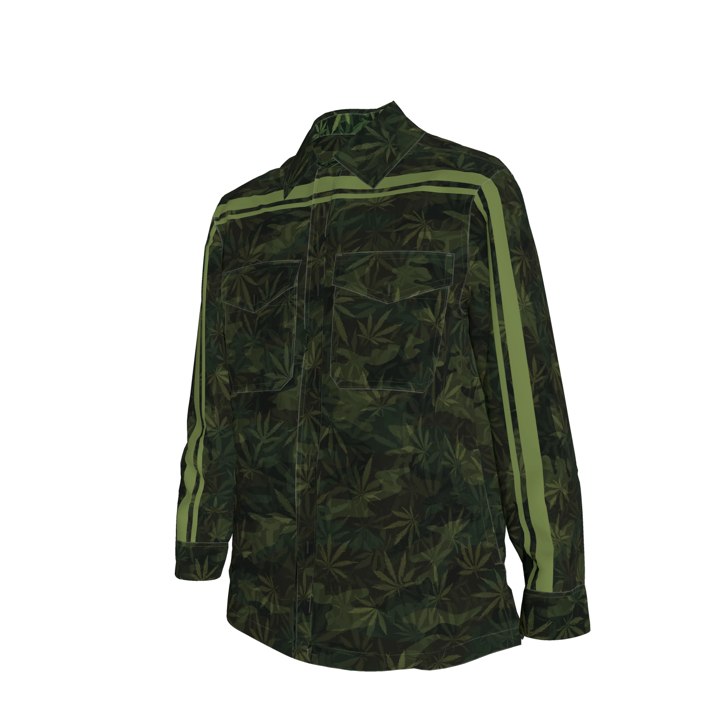 Green Leaf Camo MotoStripe™ Shirt Jacket