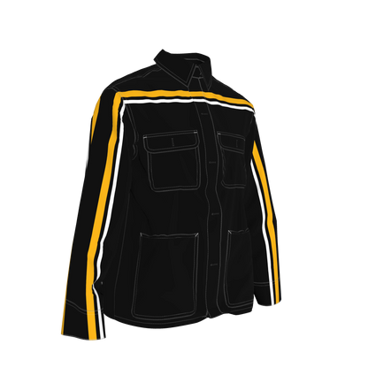 Black & Yellow MotoStripe™ Chore Coat