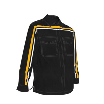 Black & Yellow MotoStripe™ Shirt Jacket