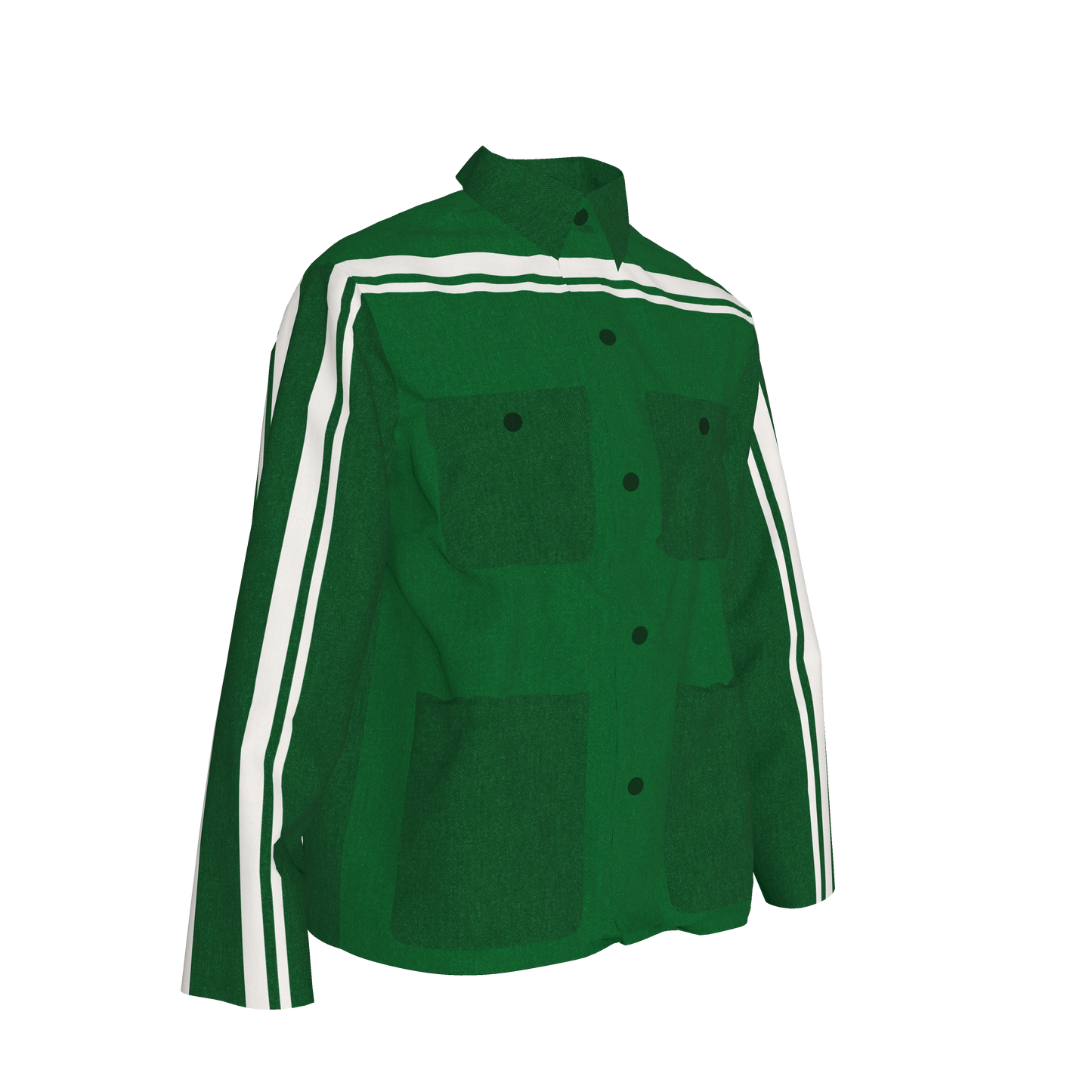 The Vintage Green MotoStripe™ Chore Coat 🌿🤍