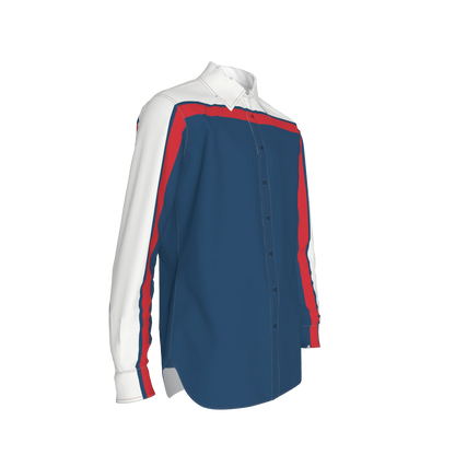 Red, White & Blue MotoStripe™ Button-Down Shirt