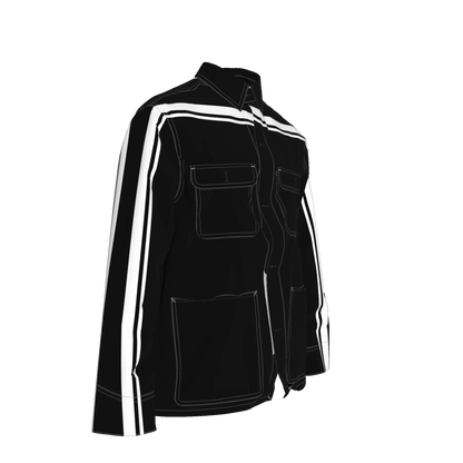 Black & White MotoStripe™ Chore Coat V2