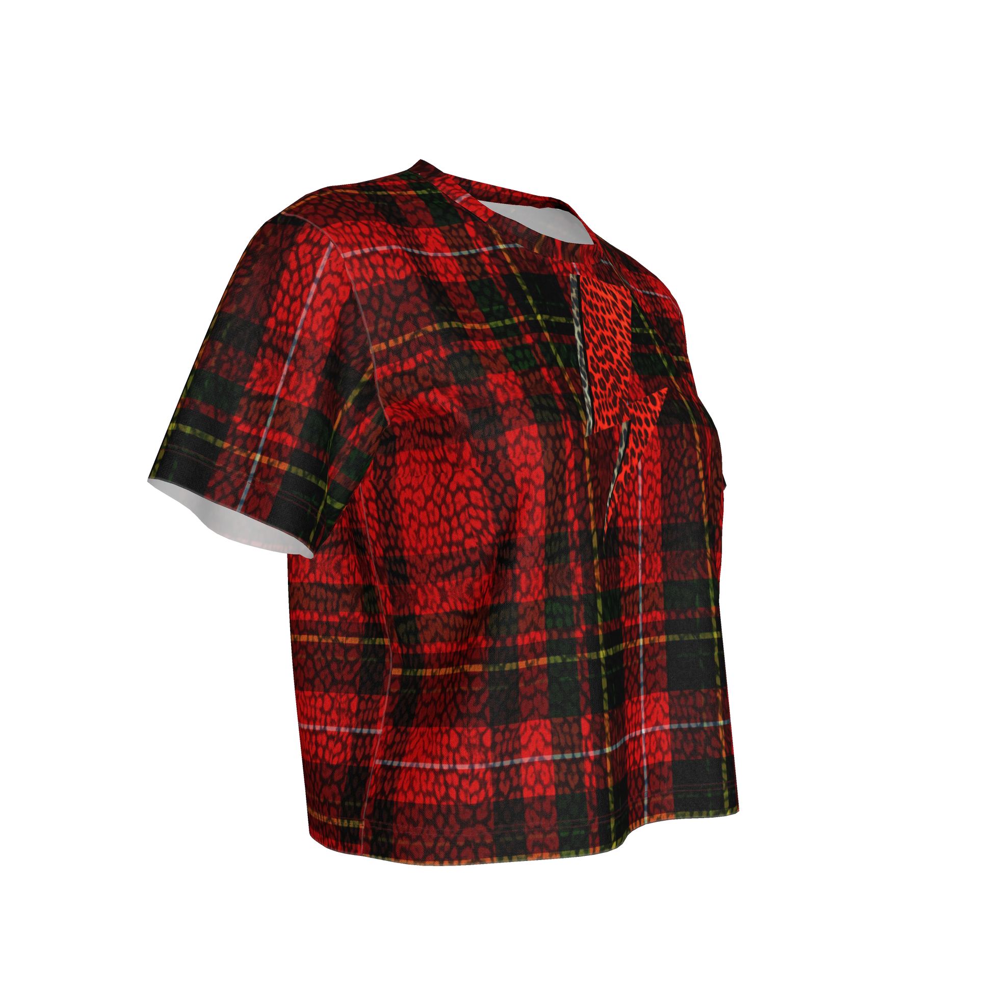 Tartan Leopard Bolt Tee