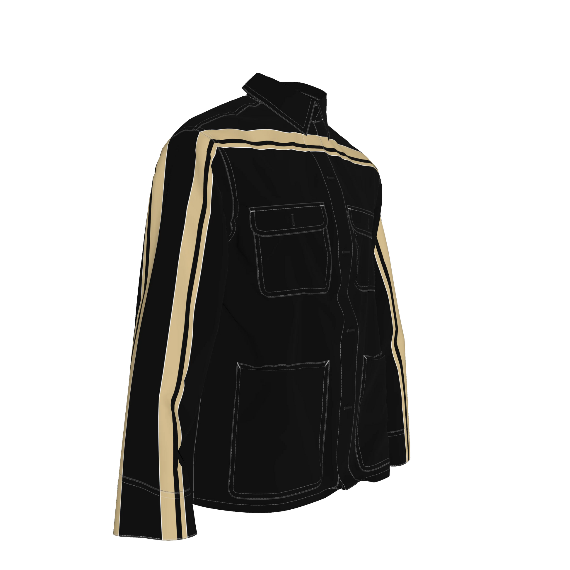 Gold & Black MotoStripe™ Chore Coat ⚜️🖤🏈