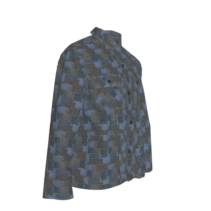 Denim👖🧵Patchwork Chore Coat