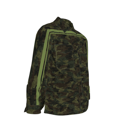 Camo Knit Green MotoStripe™ Shirt Jacket