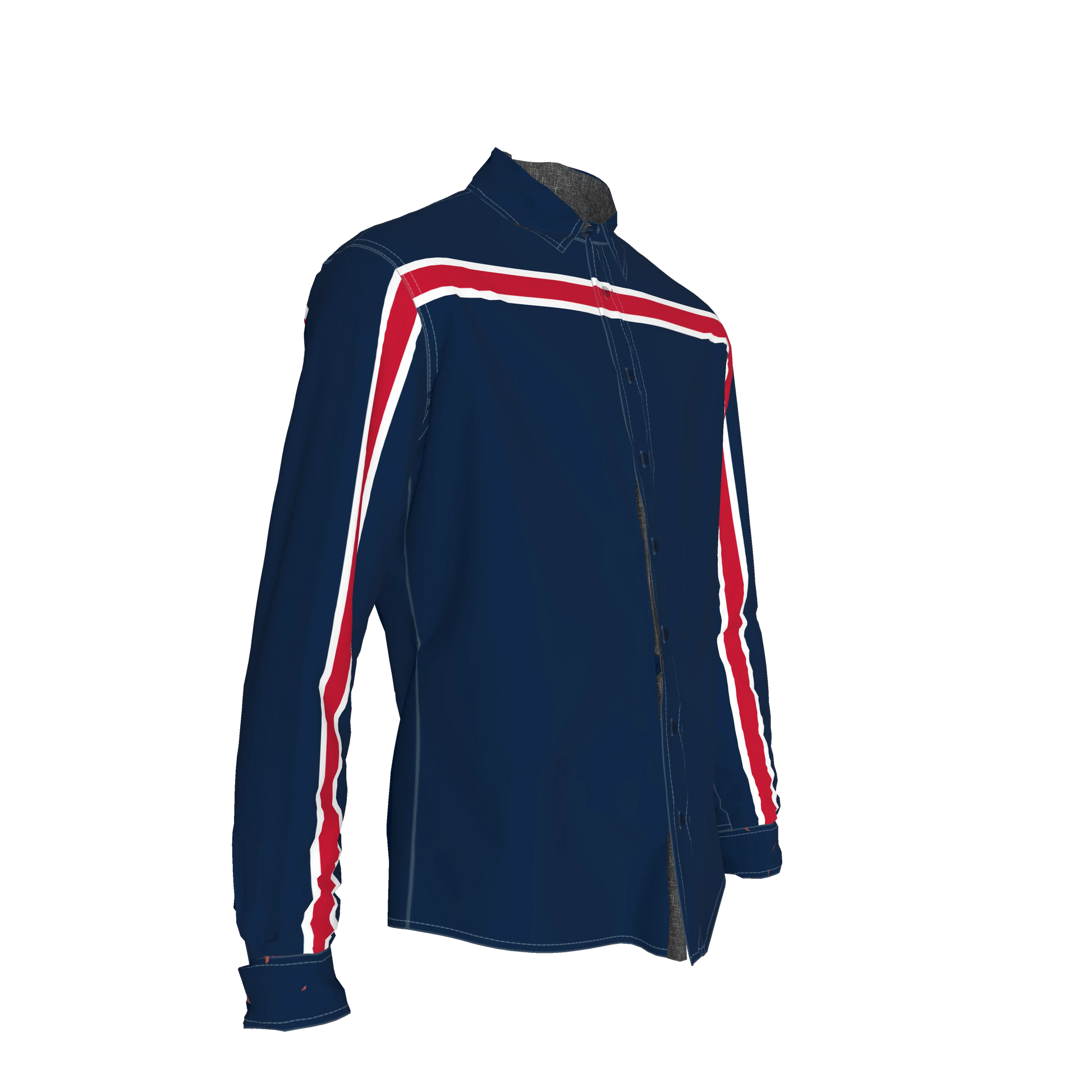 Navy White Red MotoStripe™ Slim Fit Men's